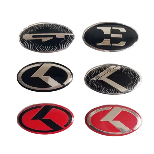 Emblema central del volante del coche en 3D